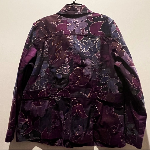 2/$35 Coldwater Creek Pretty Purples Jacket P8 Petite 8 - Picture 3 of 5
